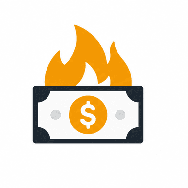 Burning money